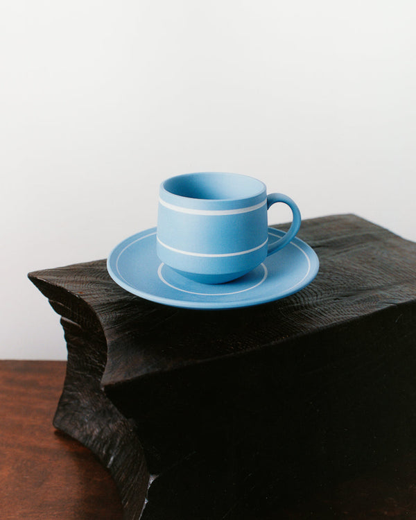 J.w.anderson Tea Cup & Saucer In Light Blue