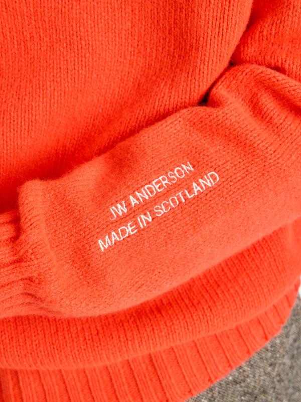 J.w.anderson Turtleneck Jumper In Neon Orange