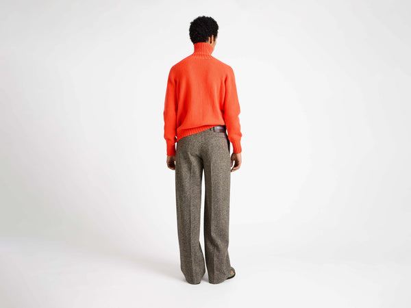 J.w.anderson Turtleneck Jumper In Neon Orange