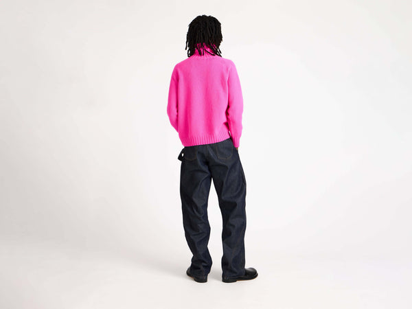 J.w.anderson Turtleneck Jumper In Neon Pink