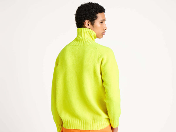 j.w.anderson Turtleneck jumper in neon yellow