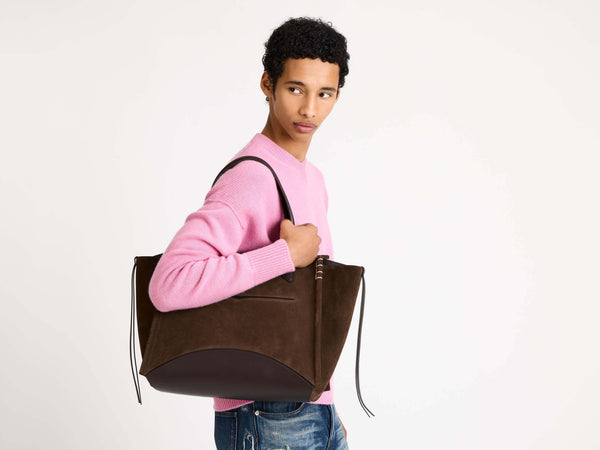 J.w.anderson V Neck Cashmere Jumper In Bubblegum