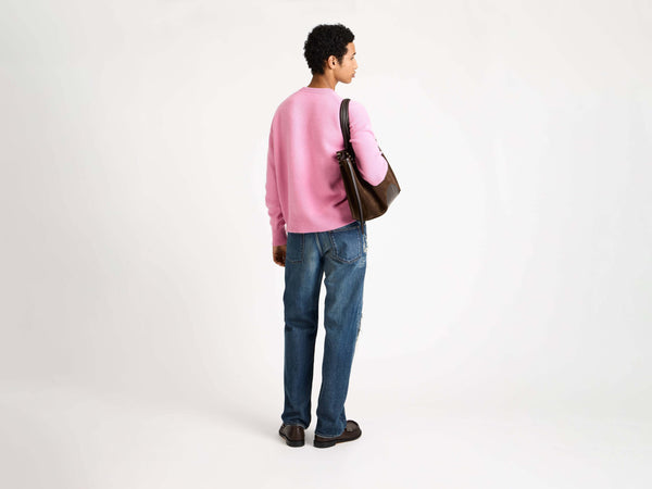J.w.anderson V Neck Cashmere Jumper In Bubblegum