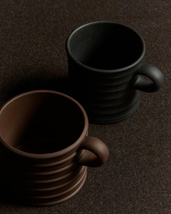 J.w.anderson Wedgwood Greek Cups In Black & Brown