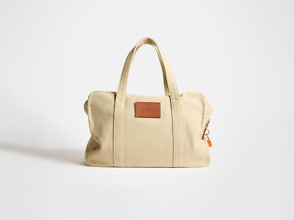 J.w.anderson Weekender Canvas Tote Bag In Stone