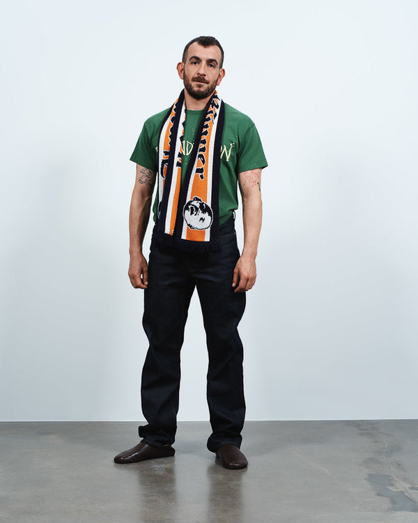J.w.anderson Winner Football Knitted Scarf
