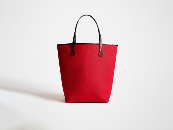 J.w.anderson Large Anchor Canvas & Leather Tote In Red