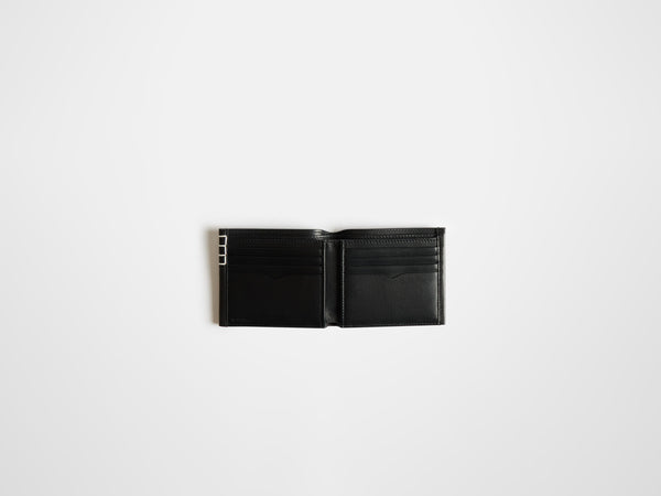J.w.anderson Leather Loafer Bi Fold Wallet In Black