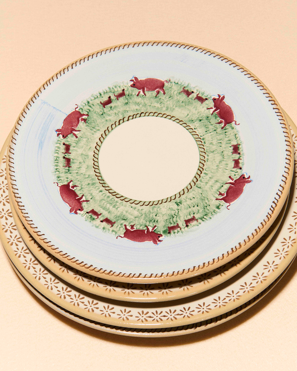 J.w.anderson Nicholas Mosse Everyday Plate In Blue & Multi