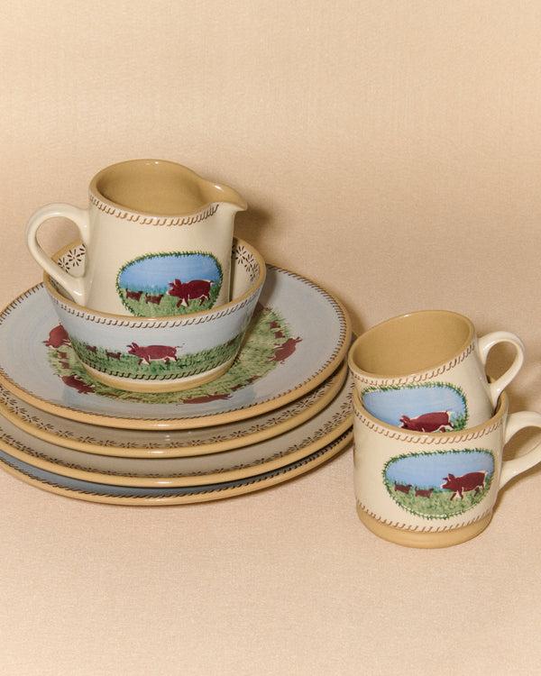 J.w.anderson Nicholas Mosse Large Mug In White & Multi