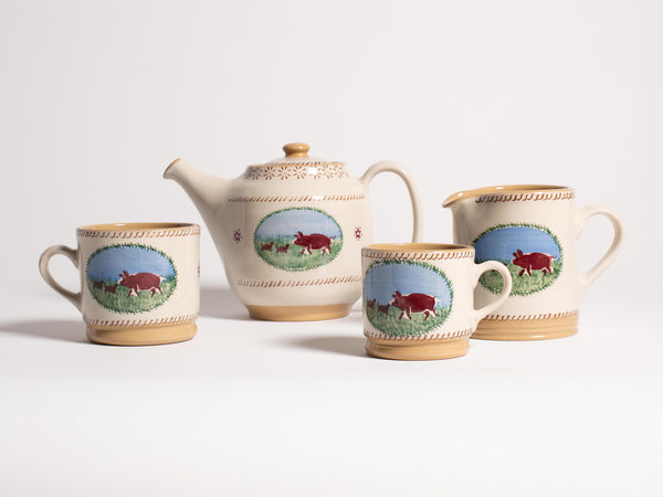 J.w.anderson Nicholas Mosse White Pig Tea Pot In White & Multi