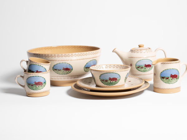 J.w.anderson Nicholas Mosse White Pig Tea Pot In White & Multi