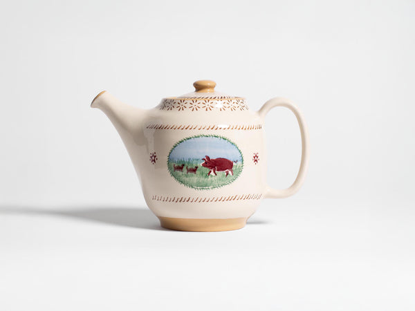 j.w.anderson Nicholas mosse white pig tea pot in white & multi