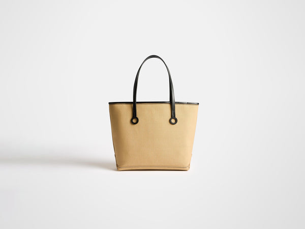 J.w.anderson Small Anchor Canvas & Leather Tote In Beige