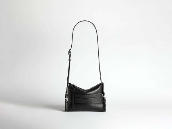 J.w.anderson Small Messenger Loafer Bag In Black Leather