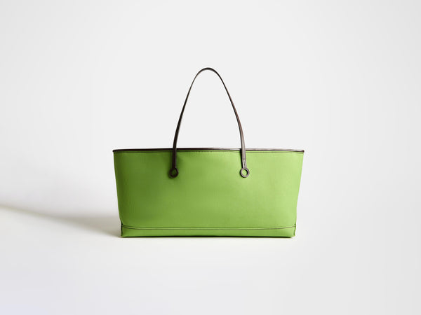 J.w.anderson Stretch Anchor Canvas & Leather Tote In Green