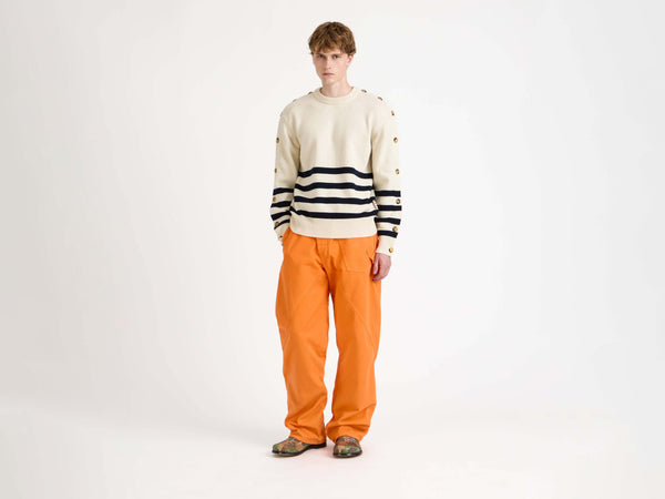 J.w.anderson Twisted Workwear Jeans In Bright Orange