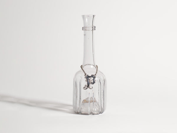 j.w.anderson Victorian novelty silver cut out letter wine label in silver