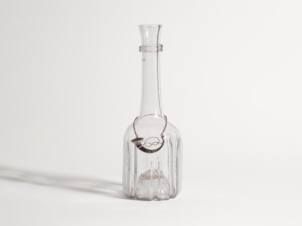 j.w.anderson Victorian silver armorial wine label in silver