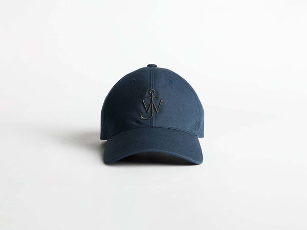 j.w.anderson Waxed cotton baseball cap in dark blue