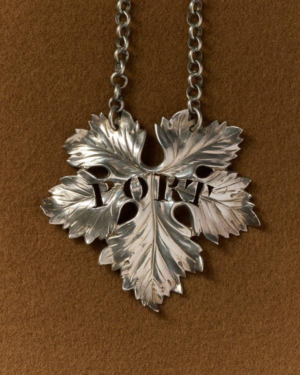 j.w.anderson William iv silver wine labels port in silver