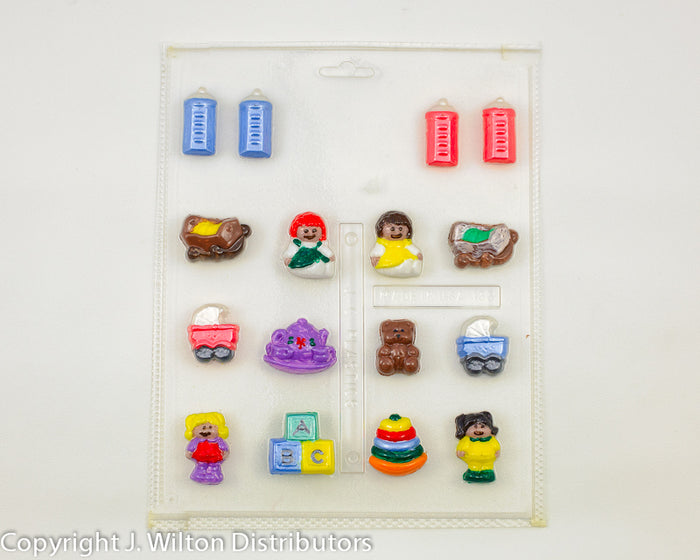 J.Wilton Candy Island Chocolate Mold #133 Mini Baby Assorted