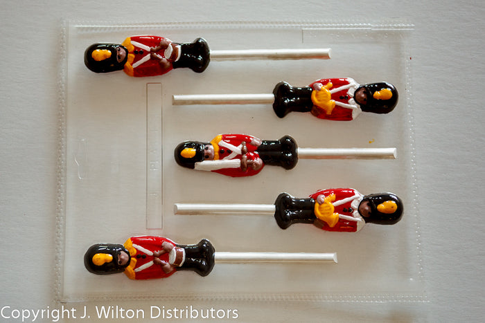 J.Wilton Candy Island Chocolate Mold #135 Soldier Sucker