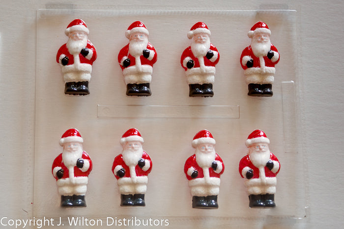 J.Wilton Candy Island Chocolate Mold #217 Standing Santa