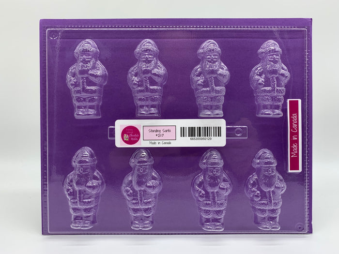 J.Wilton Candy Island Chocolate Mold #217 Standing Santa