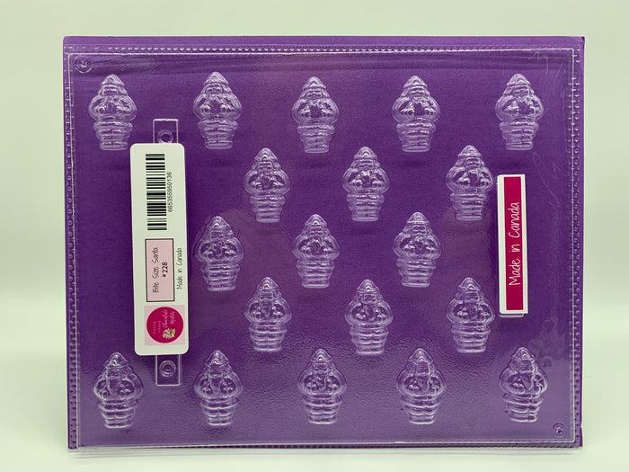 J.Wilton Candy Island Chocolate Mold #228 Bite Size Santa