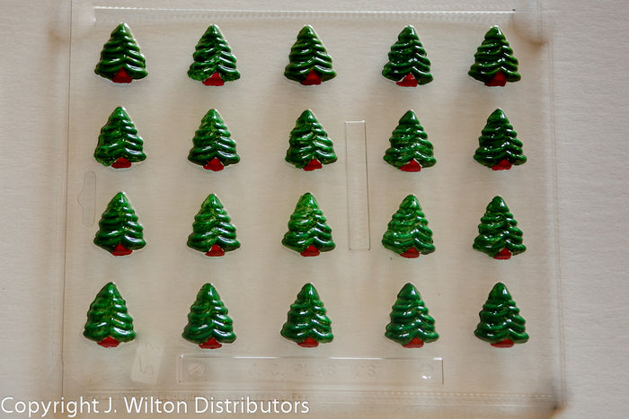 J.Wilton Candy Island Chocolate Mold #518 Bite Size Tree