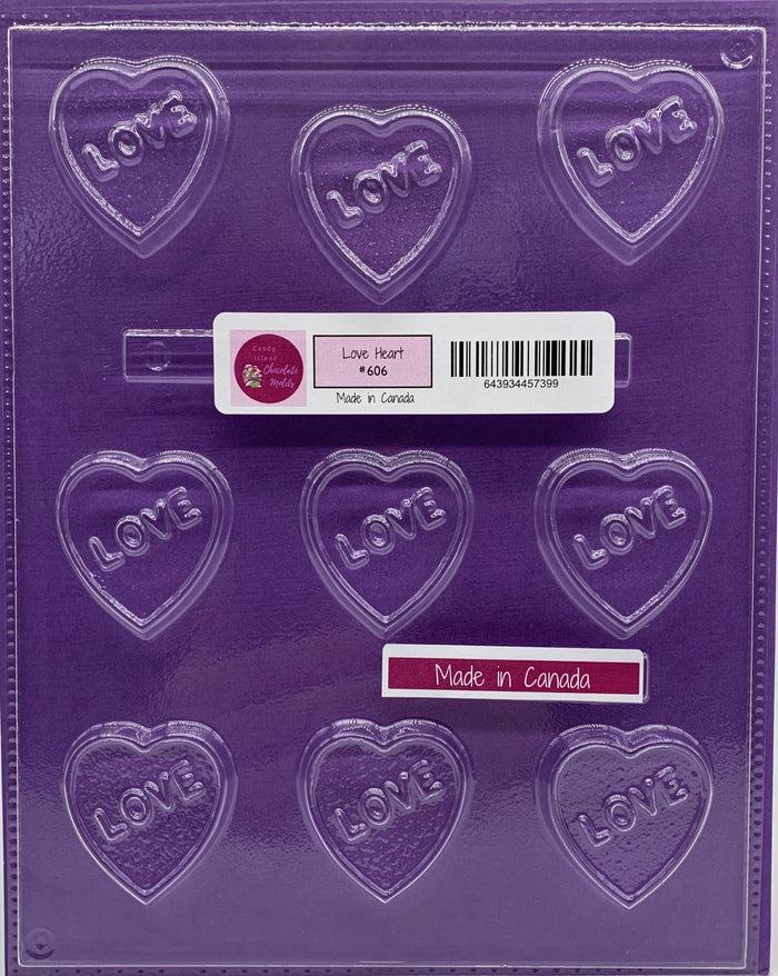 J.Wilton Candy Island Chocolate Mold #606 Heart Love