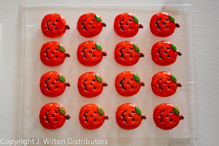 J.Wilton Candy Island Chocolate Mold #933 Pumpkin with Face