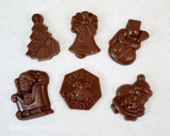 J.Wilton CHOCOLATE MOLD CHRISTMAS ASSORTMENT POLYCARBONATE