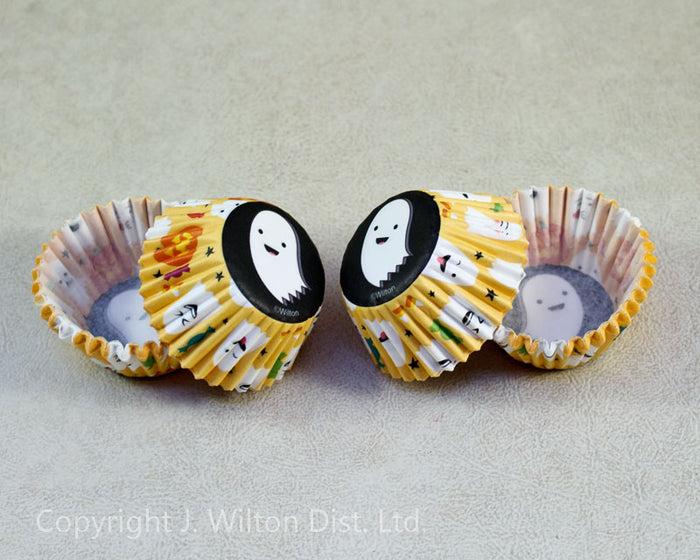 J.Wilton BAKING CUP MINI HALLOWEEN GHOST 100 COUNT