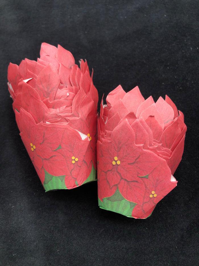 J.Wilton Baking Cup Mini Poinsettia 30 PC