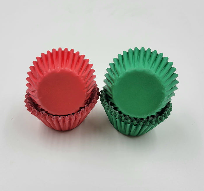 J.Wilton BAKING CUPS MINI XMAS RED/GREEN 50PC