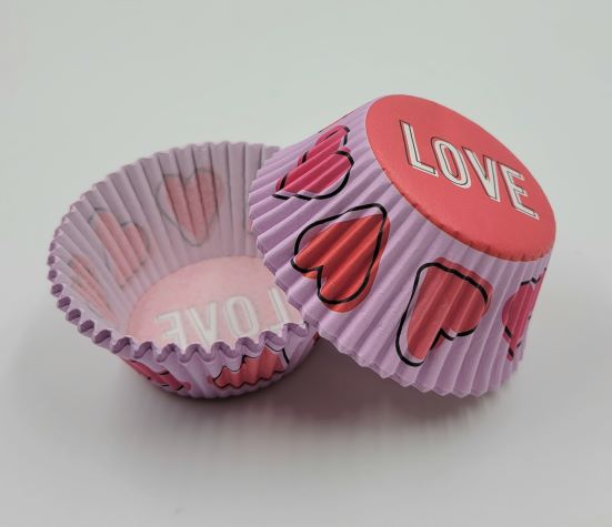 J.Wilton BAKING CUPS STANDARD VALENTINE LOVE 75PC
