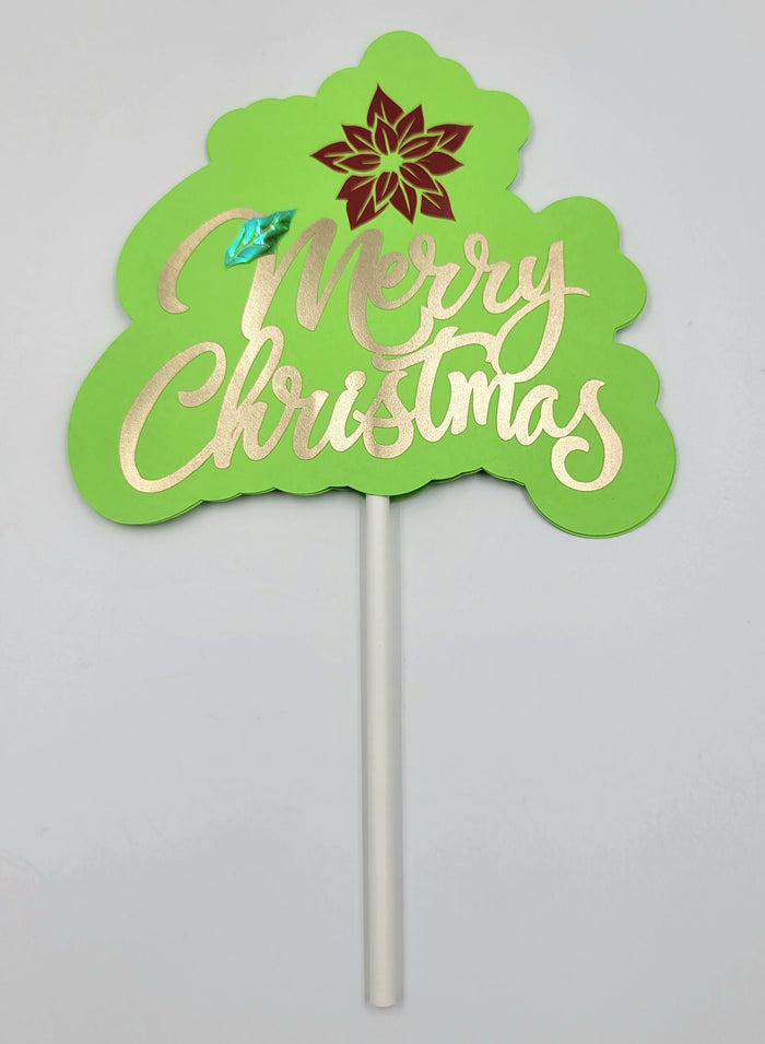 J.Wilton CAKE TOPPER "MERRY CHRISTMAS"