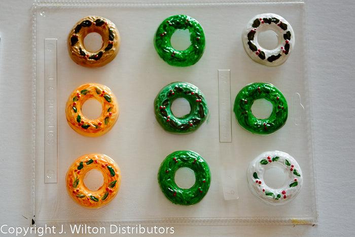 J.Wilton Candy Island Chocolate Mold #219 Wreath