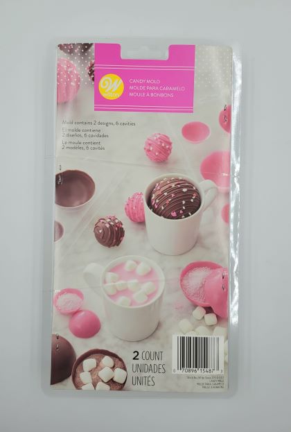 J.Wilton CANDY MOLD 3D HOT CHOCOLATE BALL 2PC