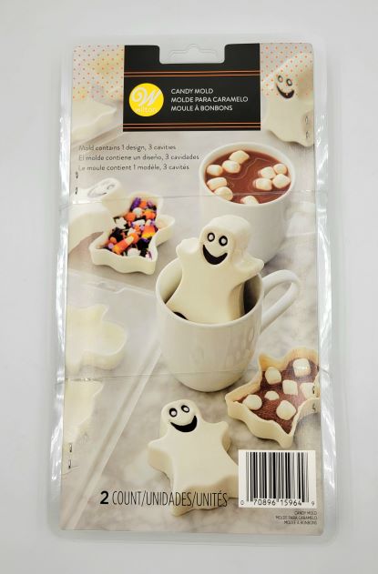 J.Wilton CANDY MOLD HALLOWEEN GHOST 2PC
