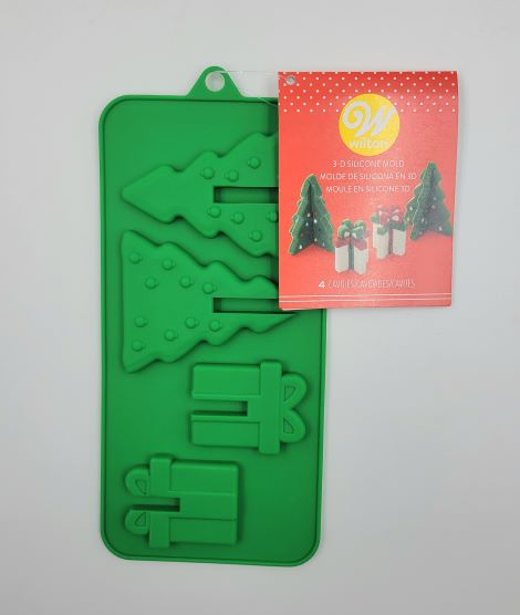 J.Wilton CANDY MOLD XMAS 3D PRESENT TREE