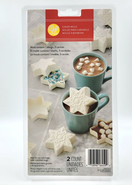 J.Wilton CANDY MOLD XMAS 3D SNOWFLAKE
