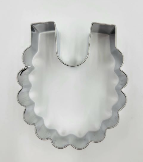 J.Wilton COOKIE CUTTER BABY BIB APPROX. 2.5" 1PC