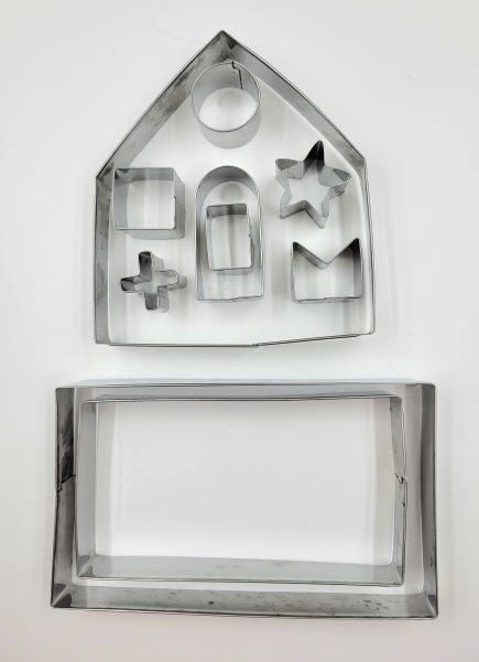 J.Wilton COOKIE CUTTER GINGERBREAD HOUSE KIT 10PC