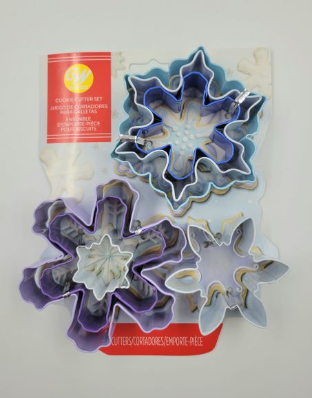J.Wilton COOKIE CUTTER SET METAL SNOWFLAKES 7PC