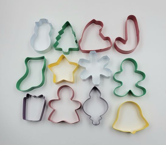 J.Wilton COOKIE CUTTER SET METAL XMAS 12PC