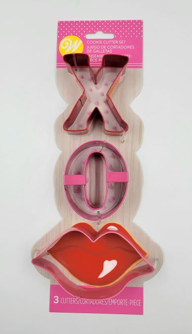 J.Wilton COOKIE CUTTER SET VAL. LIPS/XO 3PC