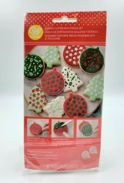 J.Wilton COOKIE CUTTER & STENCIL SET XMAS TREE